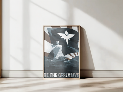 Poster Be the Offensive - affiche gaming, seconde mise en situation - Corentin GMT