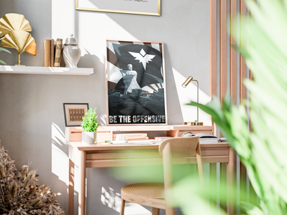 Poster Be the Offensive - affiche gaming 49 x 70 cm - Corentin GMT