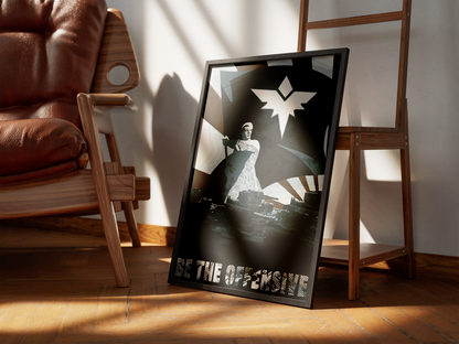 Poster Be the Offensive - affiche déco pour setup gaming - Corentin GMT
