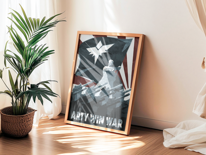 Poster Arty Win War - visuel principal de l'affiche - Corentin GMT