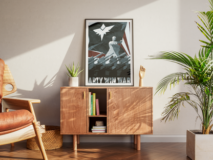 Poster Arty Win War - affiche moderne pour décoration murale - Corentin GMT