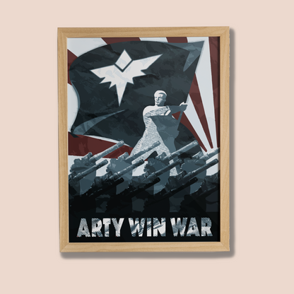 Poster Arty Win War - affiche murale grand format - Corentin GMT