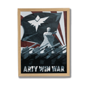 Poster graphique 'Arty Win War' - affiche déco murale - Corentin GMT