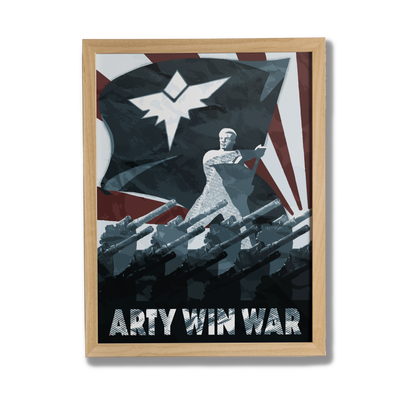 Poster Arty Win War - affiche graphique gaming - Corentin GMT