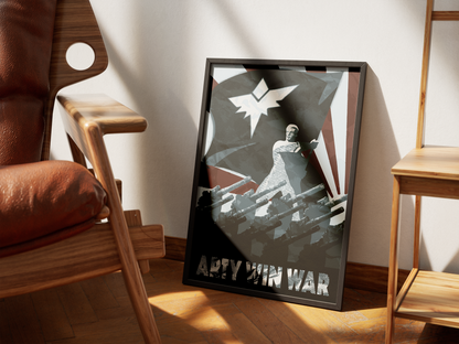 Poster Arty Win War - détail de l'impression du poster - Corentin GMT