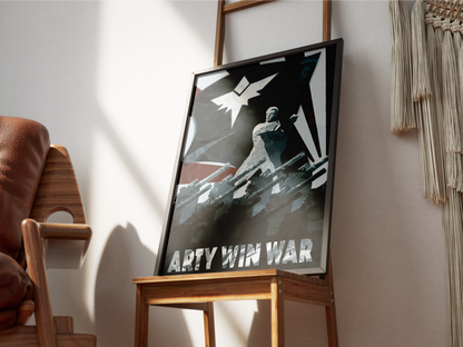 Poster Arty Win War - affiche graphique à encadrer - Corentin GMT