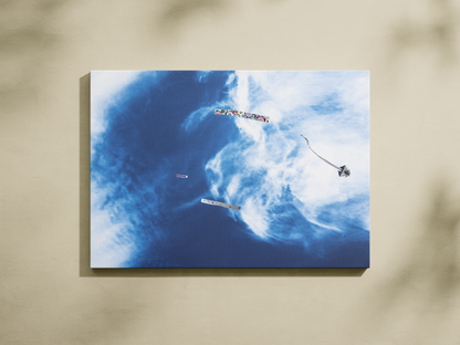 Cerf-volant et nuages, Dieppe - tirage couleur sans cadre sur mur beige - Corentin GMT