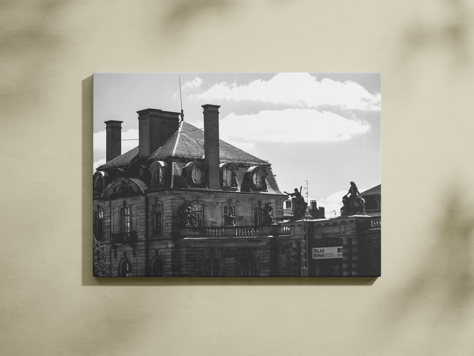 Palais Rohan à Strasbourg, tirage photo d'art noir et blanc - Corentin GMT