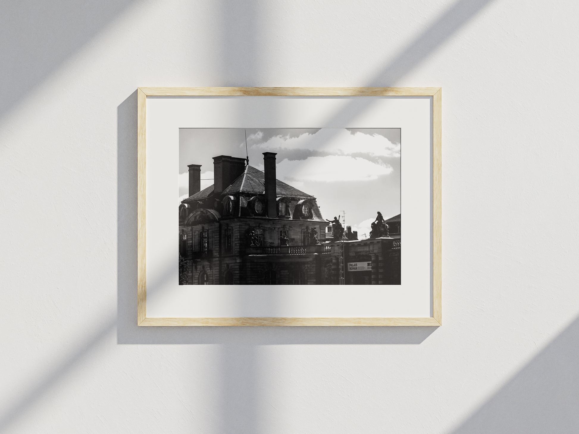 Palais Rohan à Strasbourg, tirage photo d'art noir et blanc - Corentin GMT