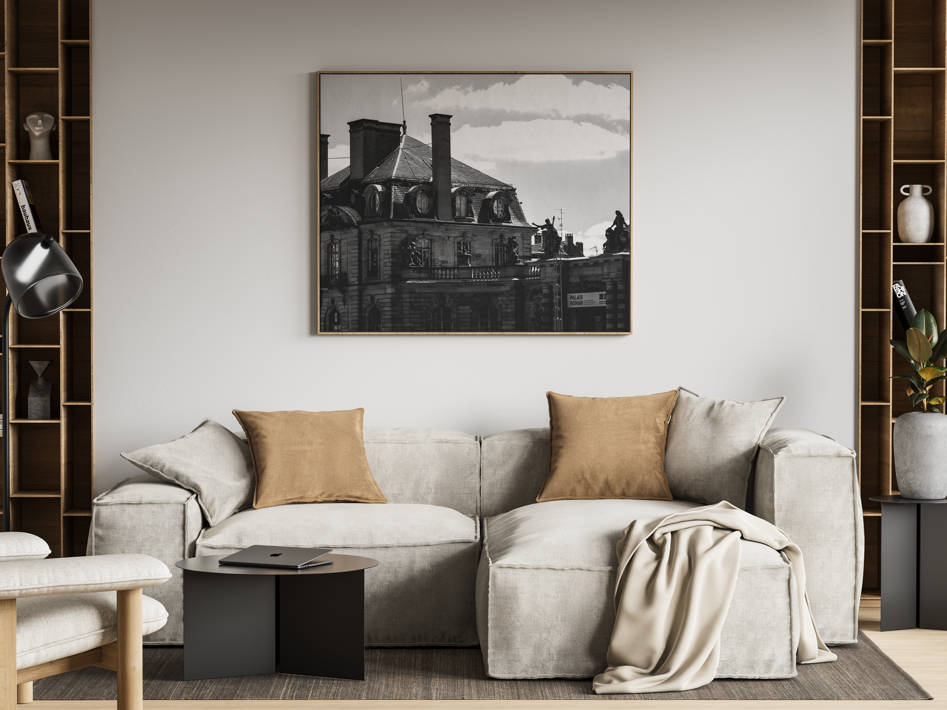 Palais Rohan à Strasbourg, tirage photo d'art noir et blanc - Corentin GMT