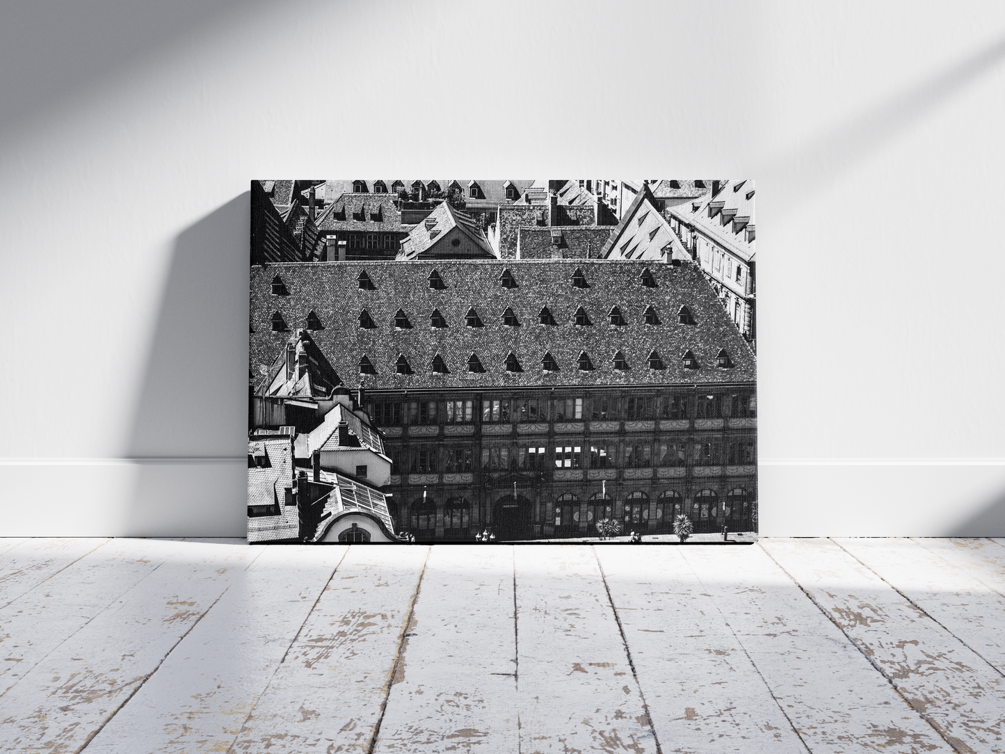 Neue Bau à Strasbourg, tirage photo d'art noir et blanc - Corentin GMT