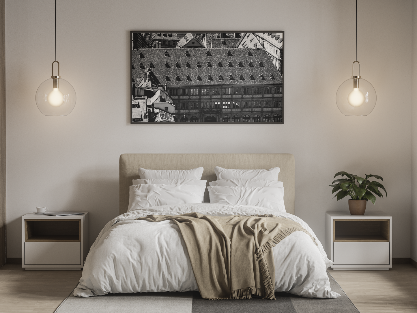 Neue Bau à Strasbourg, tirage photo d'art noir et blanc - Corentin GMT