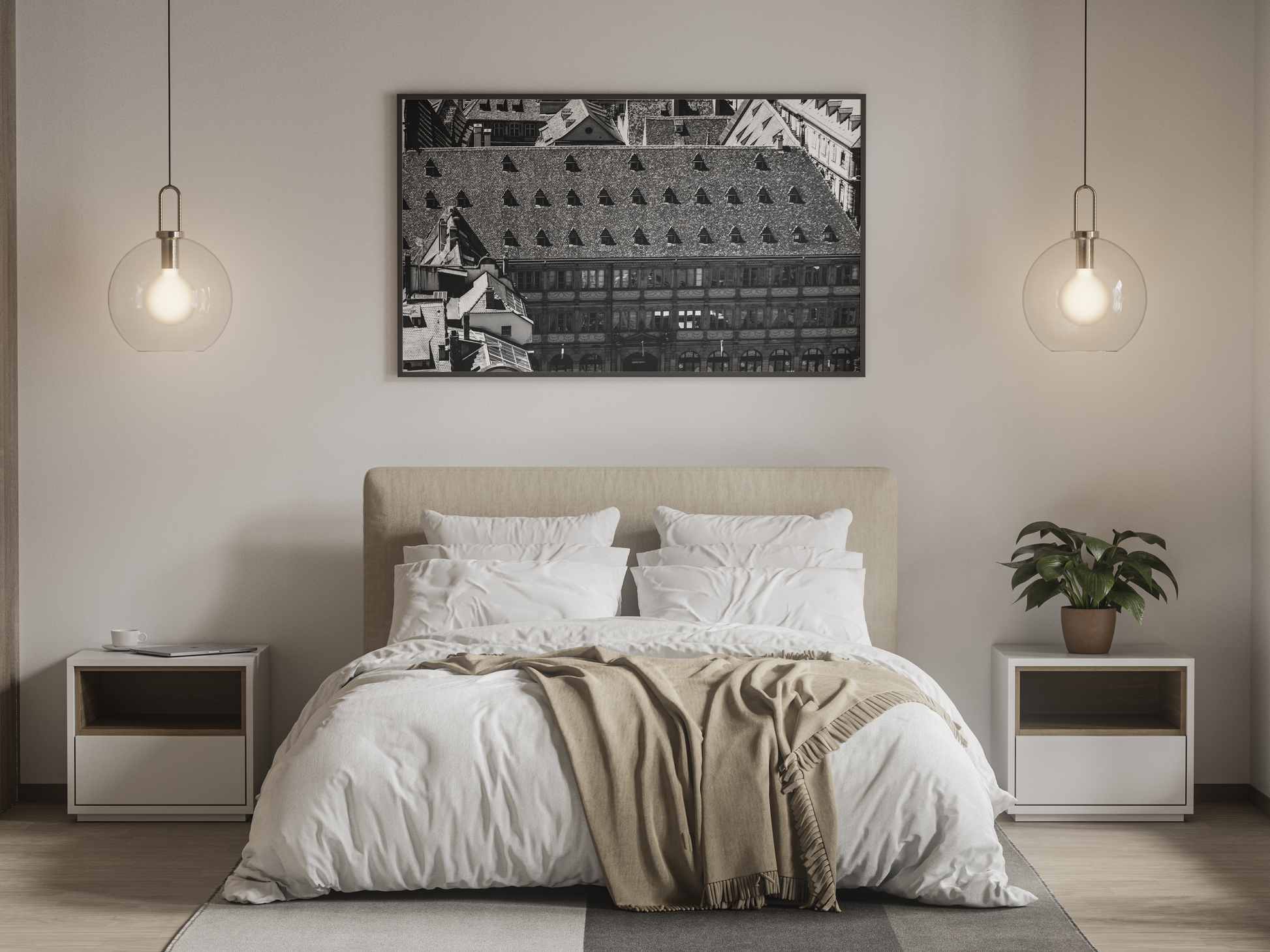 Neue Bau à Strasbourg, tirage photo d'art noir et blanc - Corentin GMT