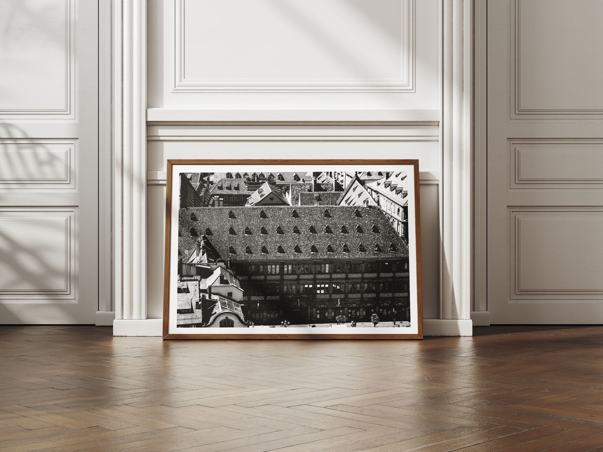 Neue Bau à Strasbourg, tirage photo d'art noir et blanc - Corentin GMT