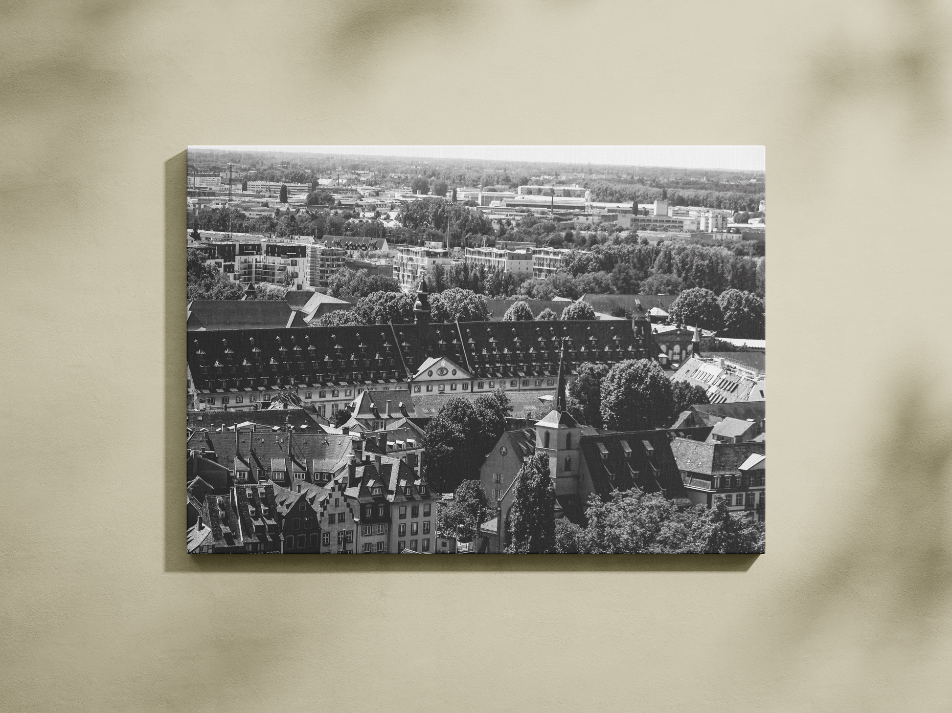 Panorama des toits de Strasbourg, tirage photo d'art noir et blanc - Corentin GMT