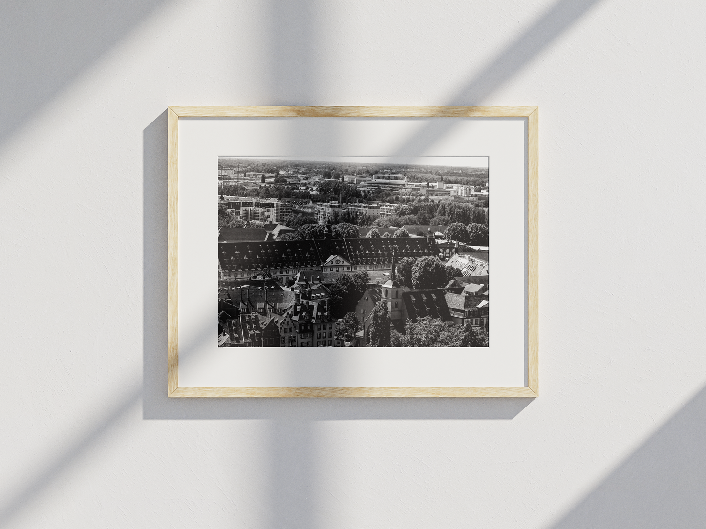 Panorama des toits de Strasbourg, tirage photo d'art noir et blanc - Corentin GMT