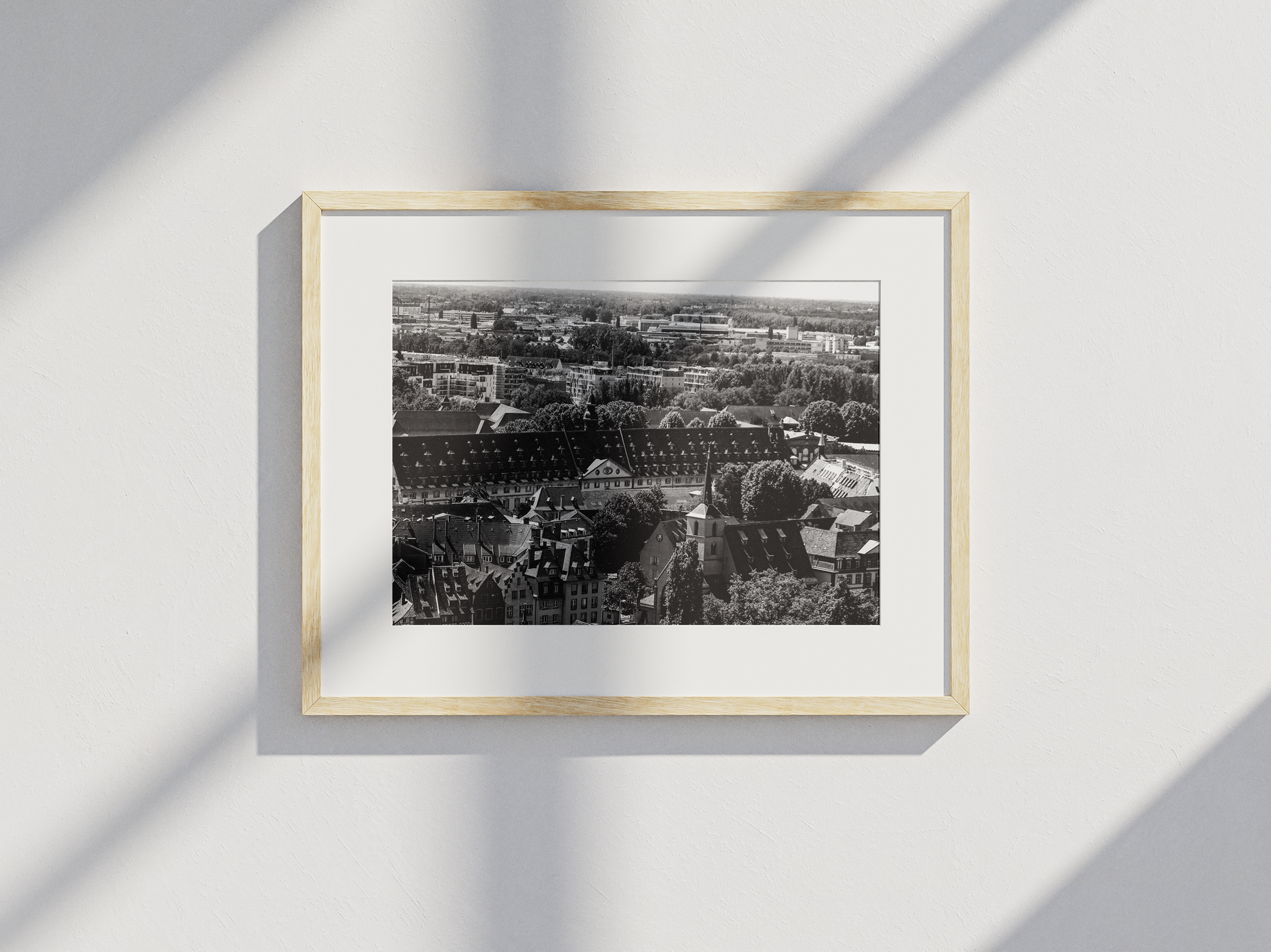 Panorama des toits de Strasbourg, tirage photo d'art noir et blanc - Corentin GMT