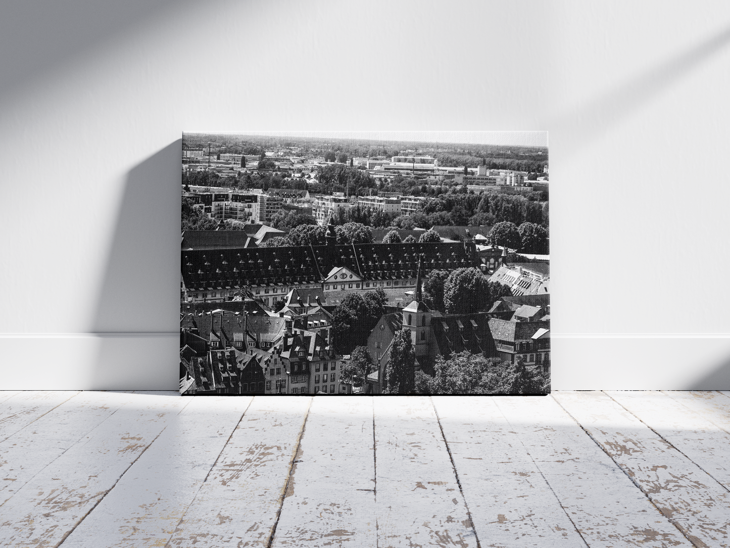 Panorama des toits de Strasbourg, tirage photo d'art noir et blanc - Corentin GMT