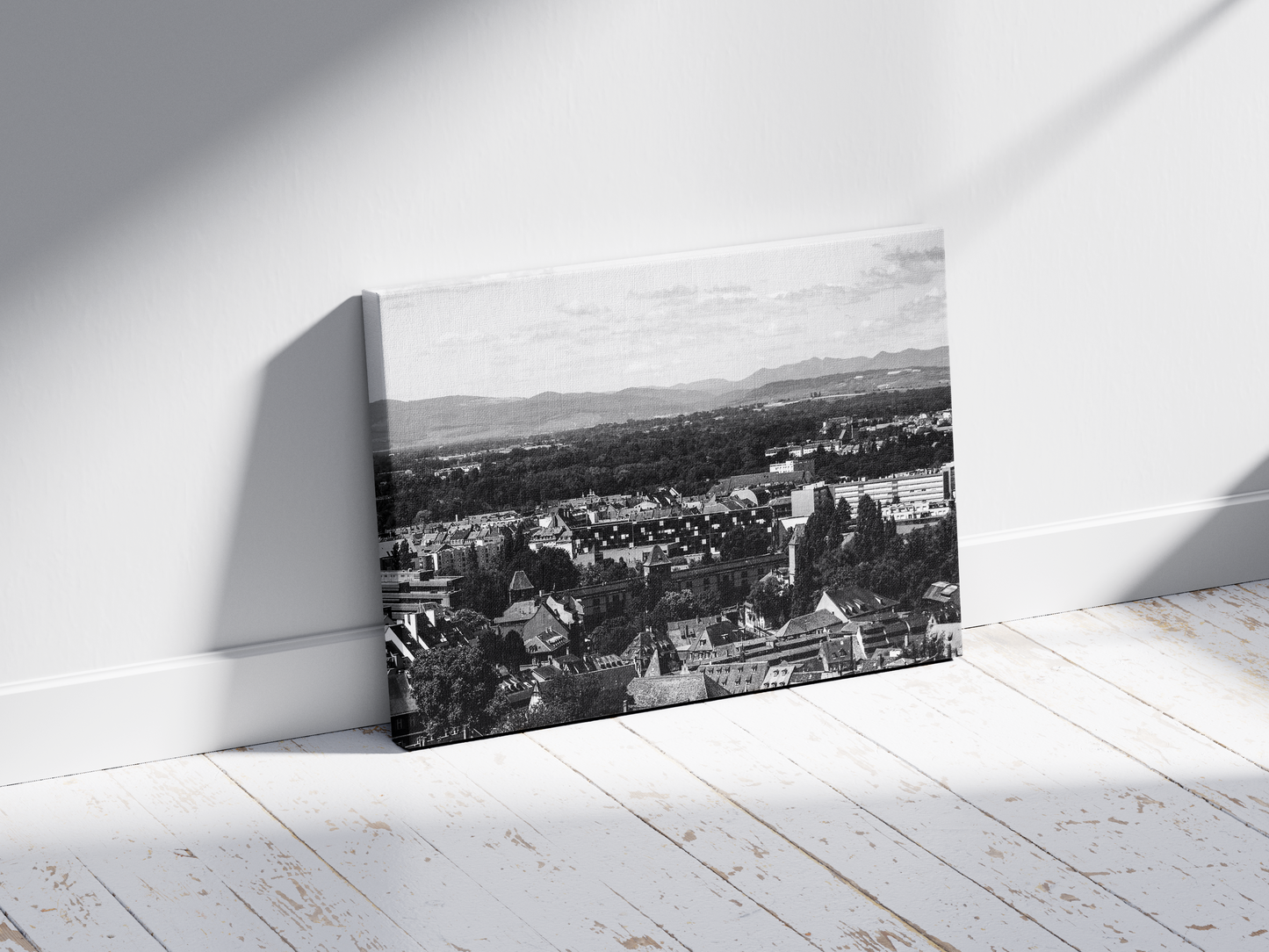 Panorama de Strasbourg et les Vosges, tirage noir et blanc - Corentin GMT