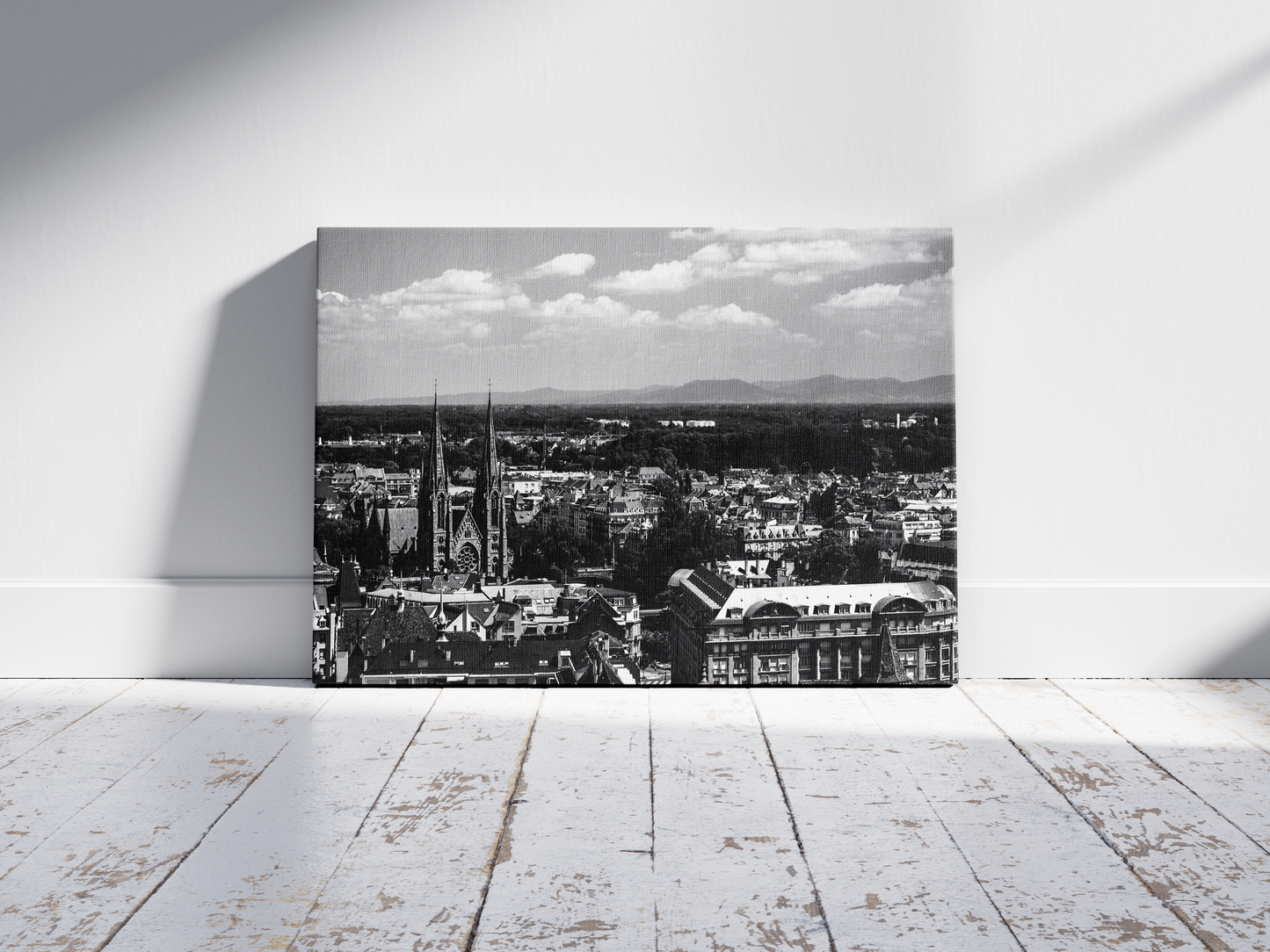 Église Saint-Paul de Strasbourg, tirage photo d'art noir et blanc - Corentin GMT