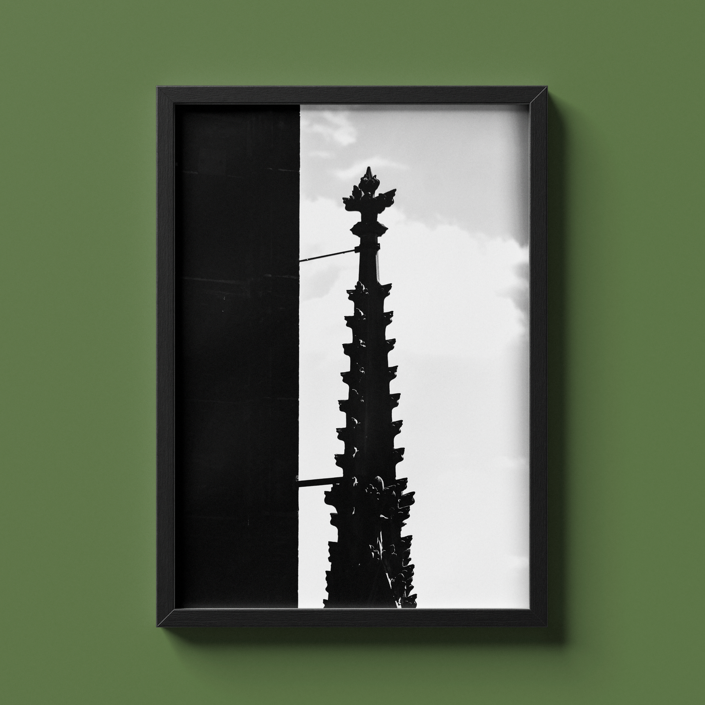 Flèche gothique de Strasbourg, tirage photo d'art noir et blanc - Corentin GMT