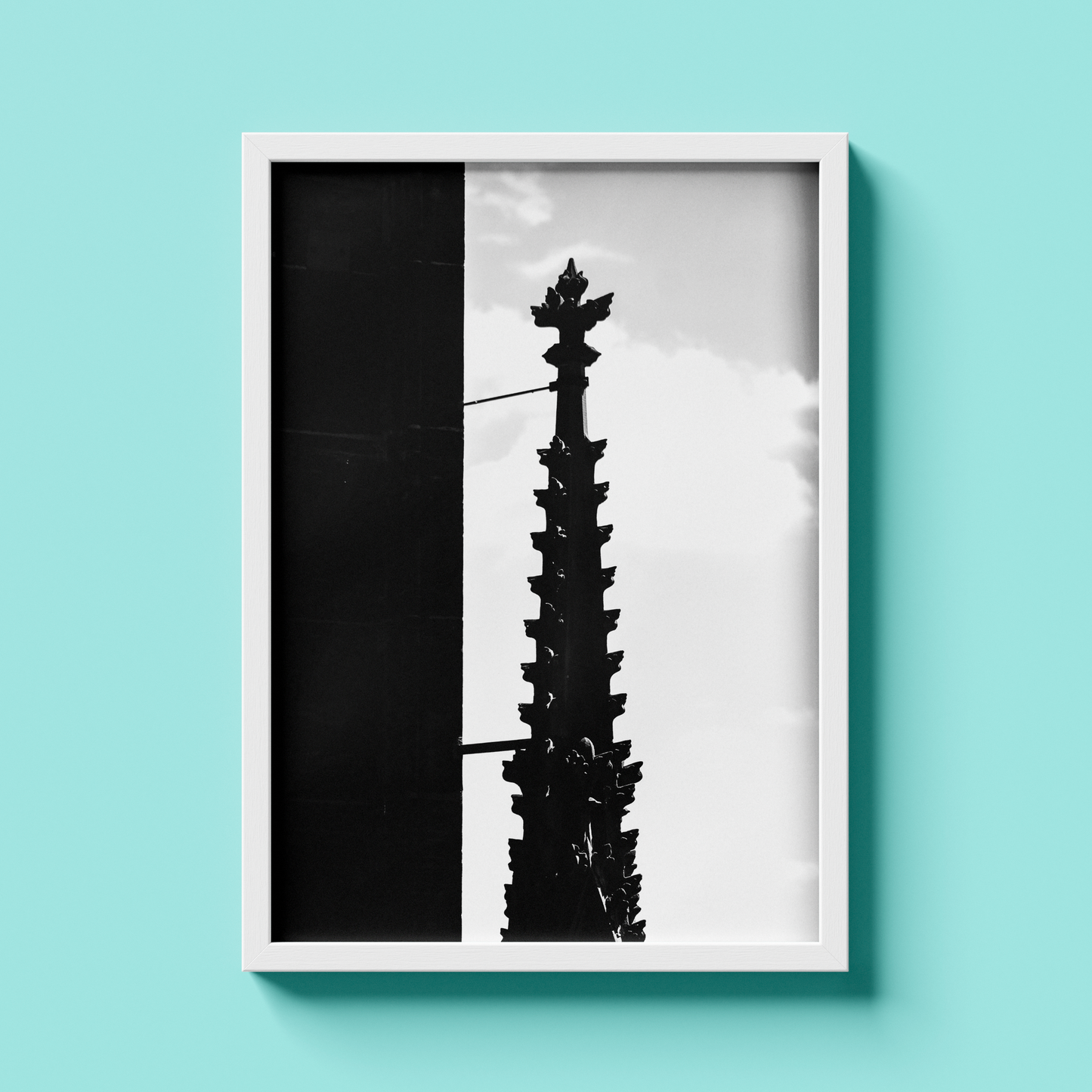 Flèche gothique de Strasbourg, tirage photo d'art noir et blanc - Corentin GMT