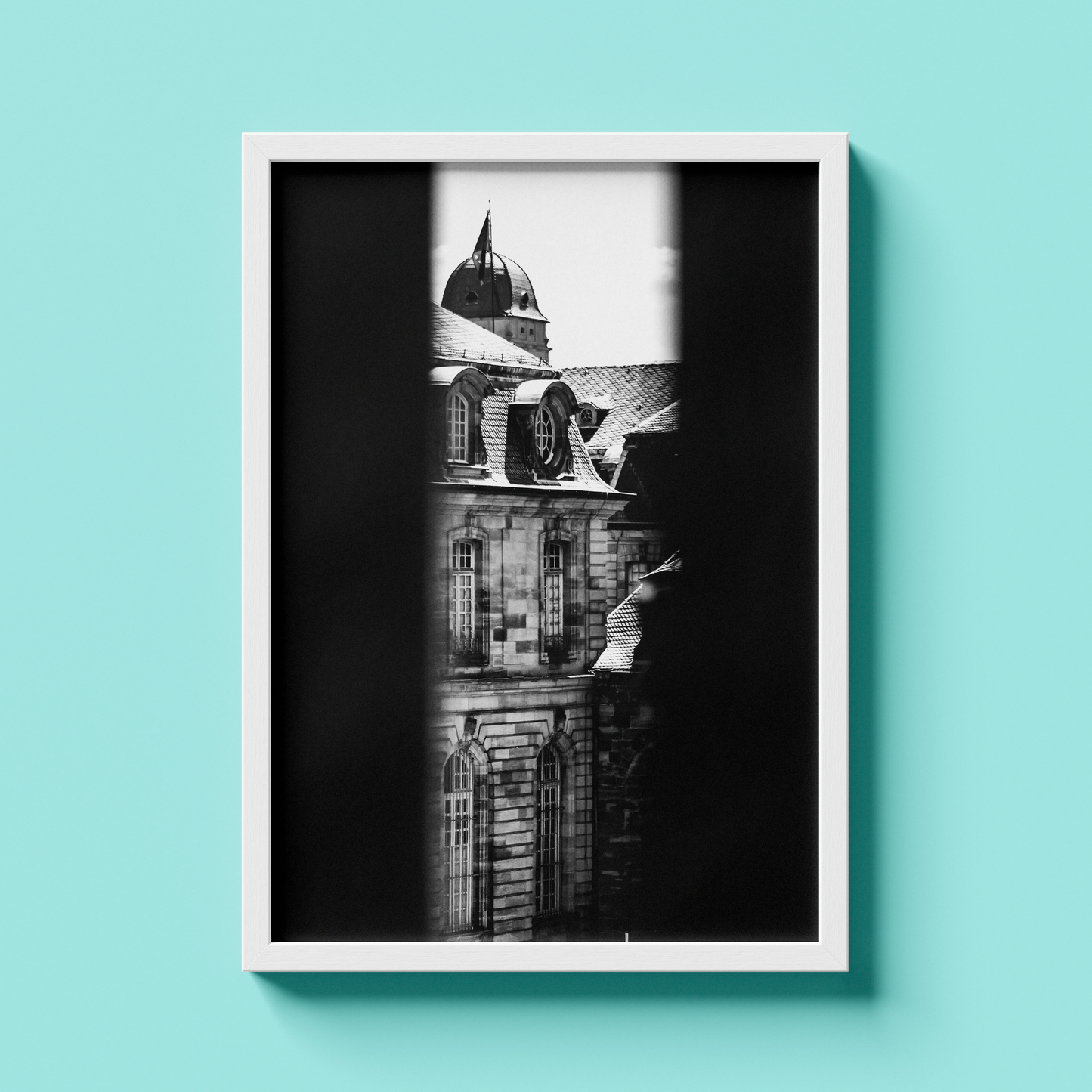 Clocher à dôme de Strasbourg, tirage photo d'art noir et blanc - Corentin GMT