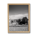 Tirage photo art Dieppe - Cabanes de plage sur galets - Corentin GMT