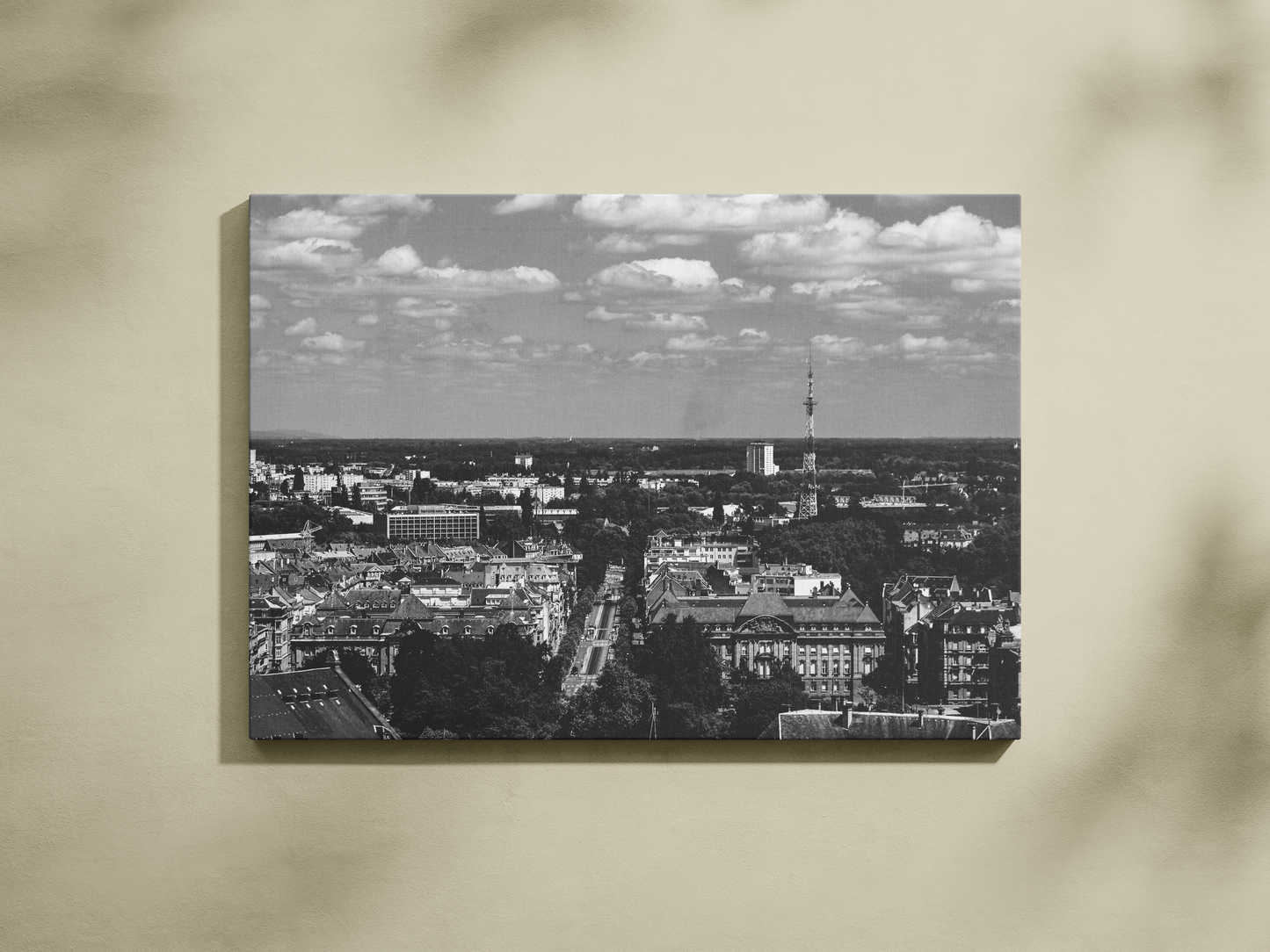 Tirage photo art Strasbourg - Panorama urbain & tour TV - Corentin GMT