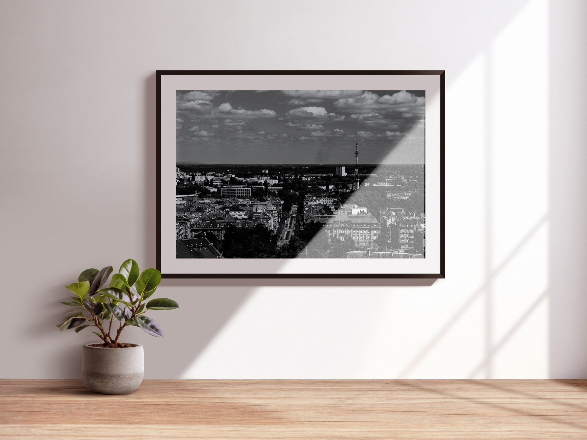 Tirage photo art Strasbourg - Panorama urbain & tour TV - Corentin GMT
