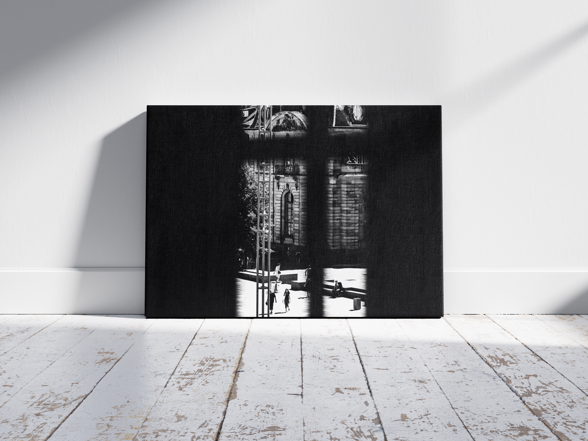 Tirage photo art Strasbourg - Scène de rue par la fenêtre - Corentin GMT